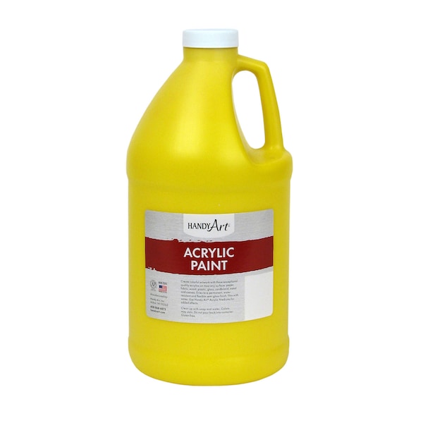 Handy Art Acrylic Paint Half Gallon, Chrome Yellow 102-010 - main